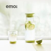 emoi基本生活冷水壶耐高温透明玻璃家用大容量耐热果汁凉白开水壶