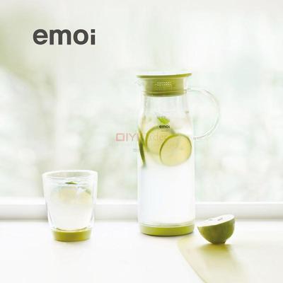 emoi基本生活冷水壺耐高溫透明玻璃家用大容量耐熱果汁涼白開水壺