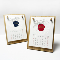 2026年新款木制镂空台历